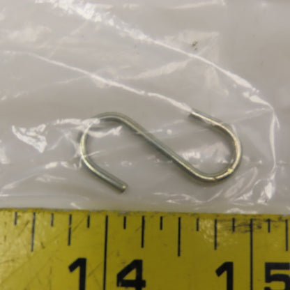 1" Long .080" Wire Diameter Open S Hook Zinc Lot Of 30 Bags of 25