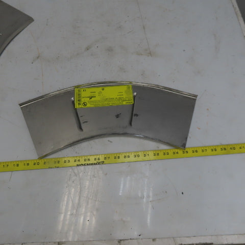 B-Line 812SS6-06-45HB12 SS Vented Horizontal 45° 6"W Cable Tray Cover Lot of 2