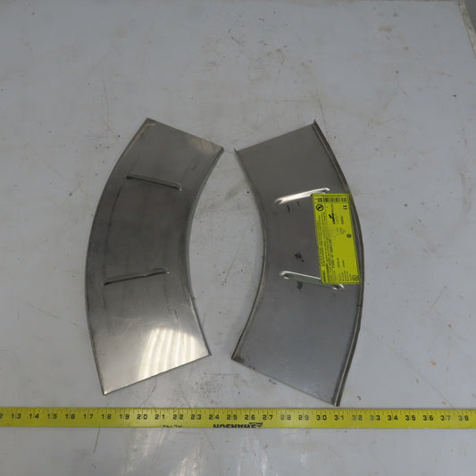 B-Line 812SS6-06-45HB12 SS Vented Horizontal 45° 6"W Cable Tray Cover Lot of 2