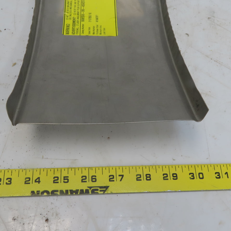 B-Line 808SS6-06-45VO12 Stainless Steel Outide 45° 6"W Cable Tray Cover Lot/2