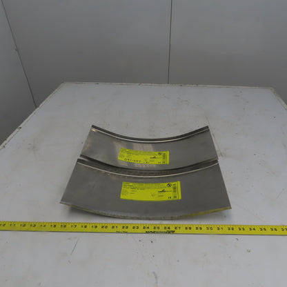 B-Line 808SS6-06-45VO12 Stainless Steel Outide 45° 6"W Cable Tray Cover Lot/2