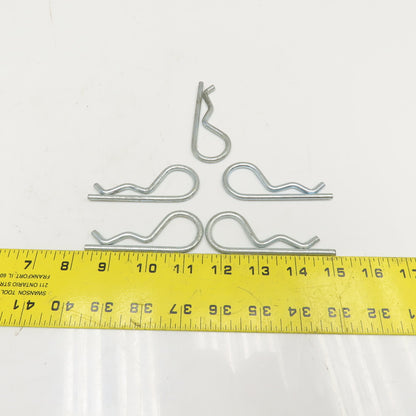 .178" x 3-1/4" Long Zinc Hitch Pin Hairpin Lot Of 5
