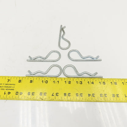 .178" x 3-1/4" Long Zinc Hitch Pin Hairpin Lot Of 5