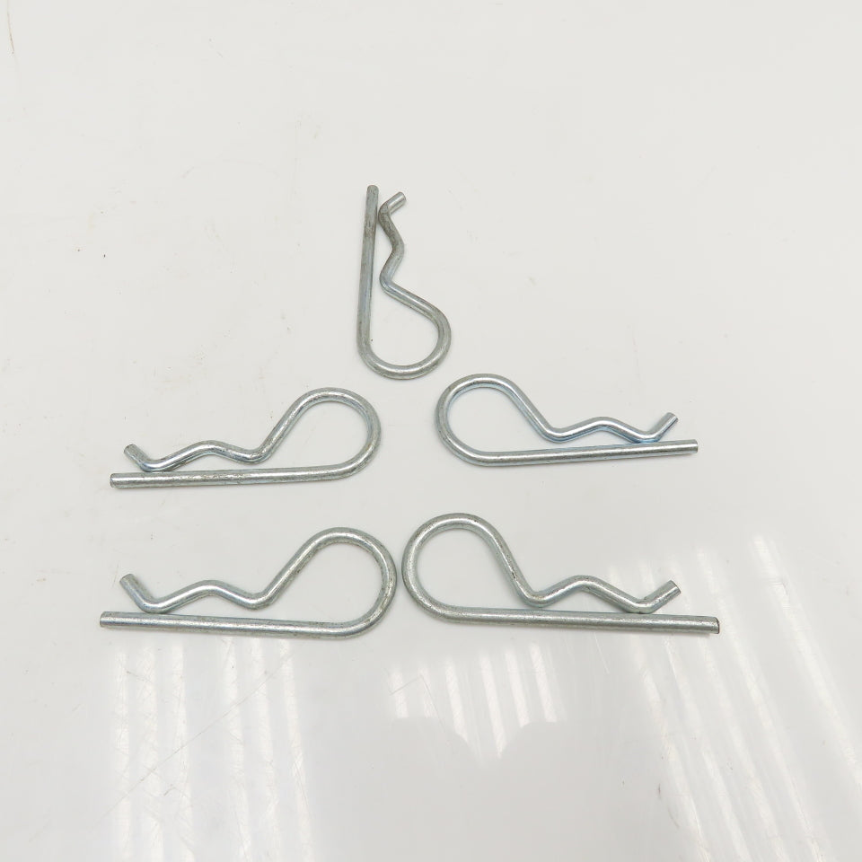 .178" x 3-1/4" Long Zinc Hitch Pin Hairpin Lot Of 5