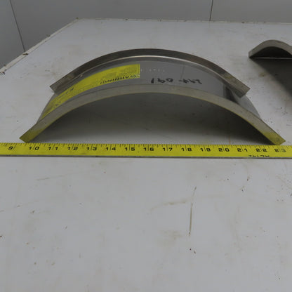 B-Line 802SS620-06-45V112 Stainless Steel Inside 45° 6"W Cable Tray Cover Lot/2