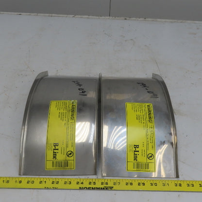 B-Line 802SS620-06-45V112 Stainless Steel Inside 45° 6"W Cable Tray Cover Lot/2