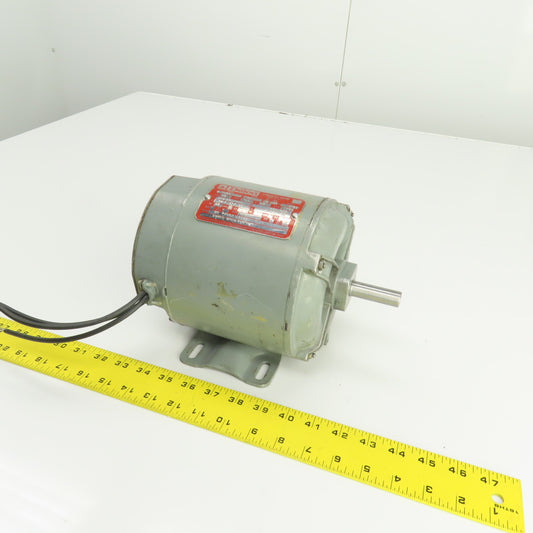 Delco 2J7524 1/3HP AC Electric Motor 1745RPM 208-220/440V 3PH 56 Frame Tested
