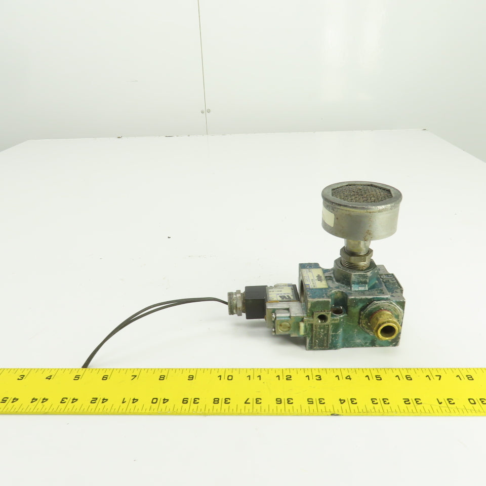 MAC 56C-13-111CA 3-Way Pneumatic Solenoid Valve 120V Coil 150PSI 1/2" NPT