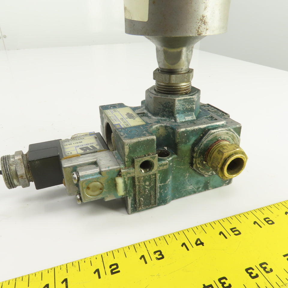 MAC 56C-13-111CA 3-Way Pneumatic Solenoid Valve 120V Coil 150PSI 1/2" NPT