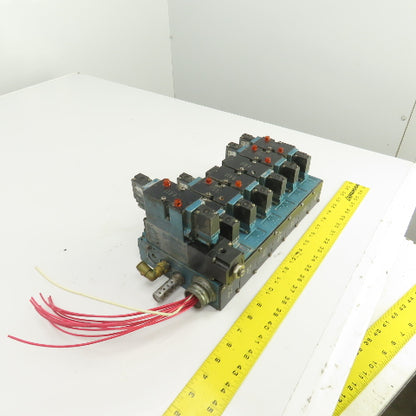 MAC 82A-BC-000-TM-DAAP-1DA 2-Way Pneumatic Solenoid Valve Bank 150PSI 120V Coil