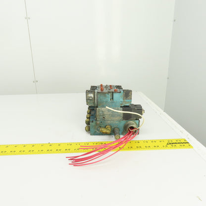 MAC 82A-BC-000-TM-DAAP-1DA 2-Way Pneumatic Solenoid Valve Bank 150PSI 120V Coil