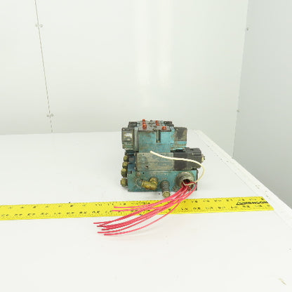MAC 82A-BC-000-TM-DAAP-1DA 2-Way Pneumatic Solenoid Valve Bank 150PSI 120V Coil