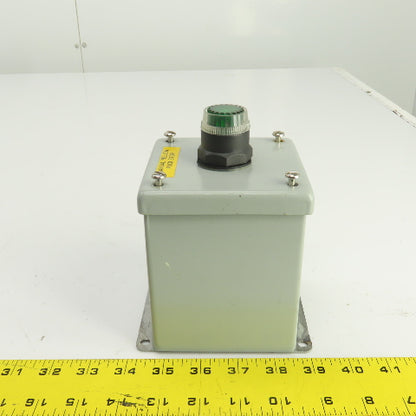 Square D 9001 KM35 24-28V Illuminated Green Switch Button W/Enclosure