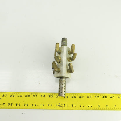 12-Port Pneumatic Air Distribution Block 1/2"NPT In 1/8"Out W/1/4" Quick Connect