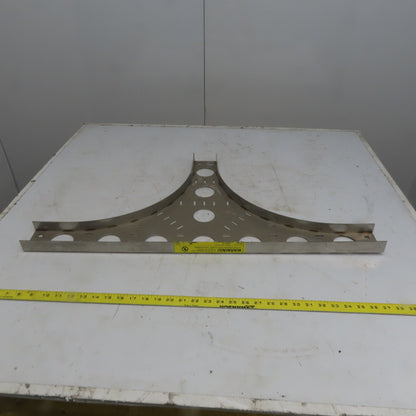 Cooper B-Line SS6CC-03-HT12 3"W 316 Stainless Steel Cable Tray Horizontal Tee