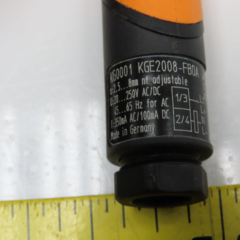 IFM KGE2008-FB0A Captive Sensor M18 20...250V AC/DC