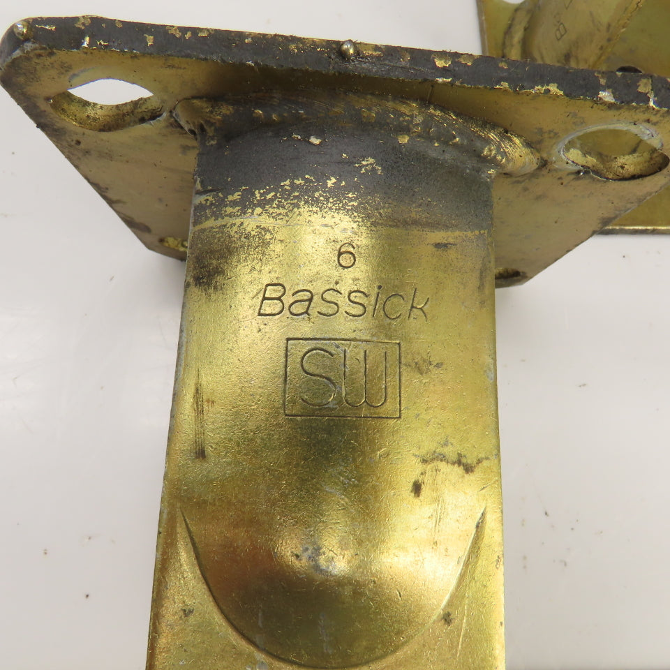 Bassick SW 6" Caster Wheel Steel Housing Only Lot Of 6