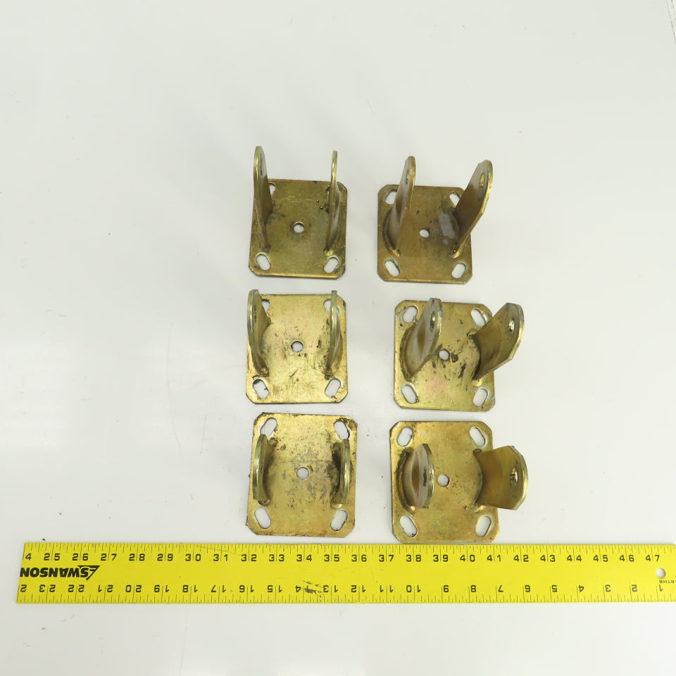 Bassick SW 6" Caster Wheel Steel Housing Only Lot Of 6