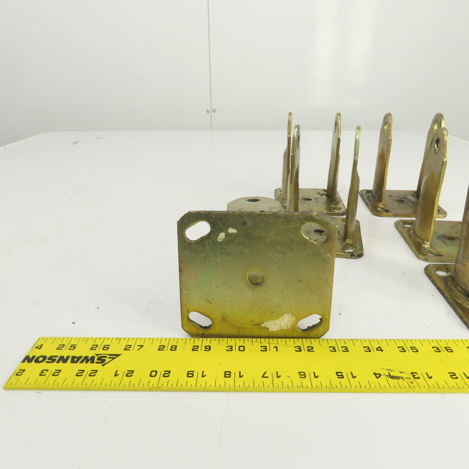Bassick SW 6" Caster Wheel Steel Housing Only Lot Of 6
