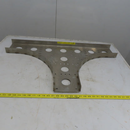 Cooper B-Line SS6CC-06-HT12 6"W 316 Stainless Steel Cable Tray Horizontal Tee