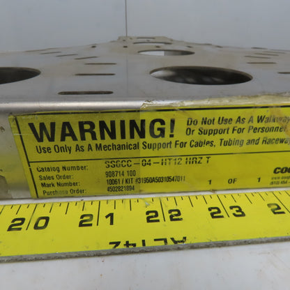 Cooper B-Line SS6CC-04-HT12 4"W 316 Stainless Steel Cable Tray Horizontal Tee