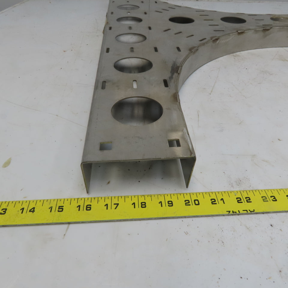 Cooper B-Line SS6CC-04-HT12 4"W 316 Stainless Steel Cable Tray Horizontal Tee