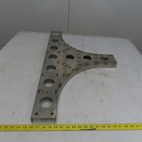 Cooper B-Line SS6CC-04-HT12 4"W 316 Stainless Steel Cable Tray Horizontal Tee