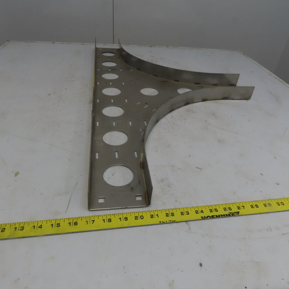 Cooper B-Line SS6CC-04-HT12 4"W 316 Stainless Steel Cable Tray Horizontal Tee