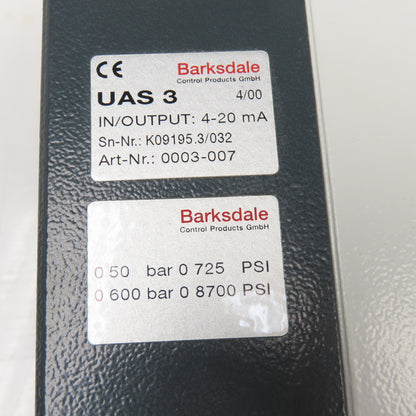 Barksdale UAS3-4-20 Digiswitch Multi Function Trip Amplifier