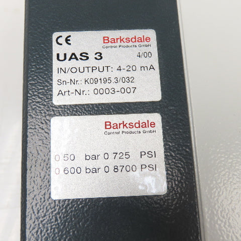 Barksdale UAS3-4-20 Digiswitch Multi Function Trip Amplifier