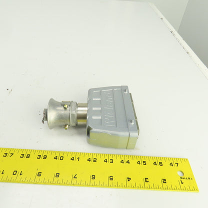 Wieland 70.310.2440 2-Row Male Connector 400V 16A 24 Pin W/73.362.6428.0 Hood