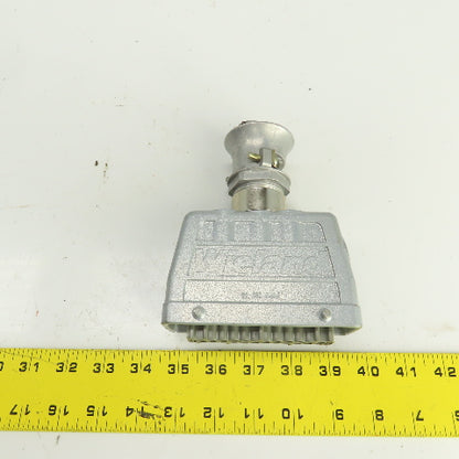 Wieland 70.300.2440 2-Row Female Connector 400V 16A 24 Hole W/73.362.6428.0 Hood