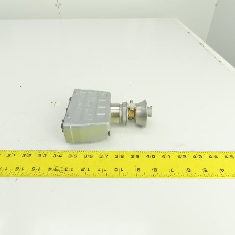 Wieland 70.300.2440 2-Row Female Connector 400V 16A 24 Hole W/73.362.6428.0 Hood