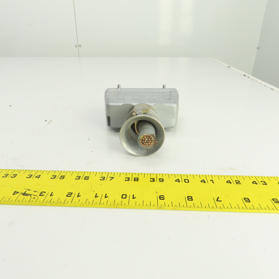 Wieland 70.300.2440 2-Row Female Connector 400V 16A 24 Hole W/73.362.6428.0 Hood