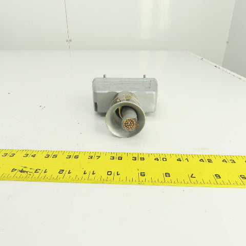 Wieland 70.300.2440 2-Row Female Connector 400V 16A 24 Hole W/73.362.6428.0 Hood