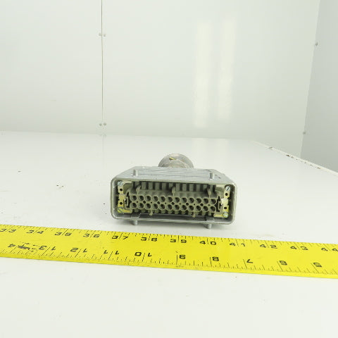 Wieland 70.300.2440 2-Row Female Connector 400V 16A 24 Hole W/73.362.6428.0 Hood