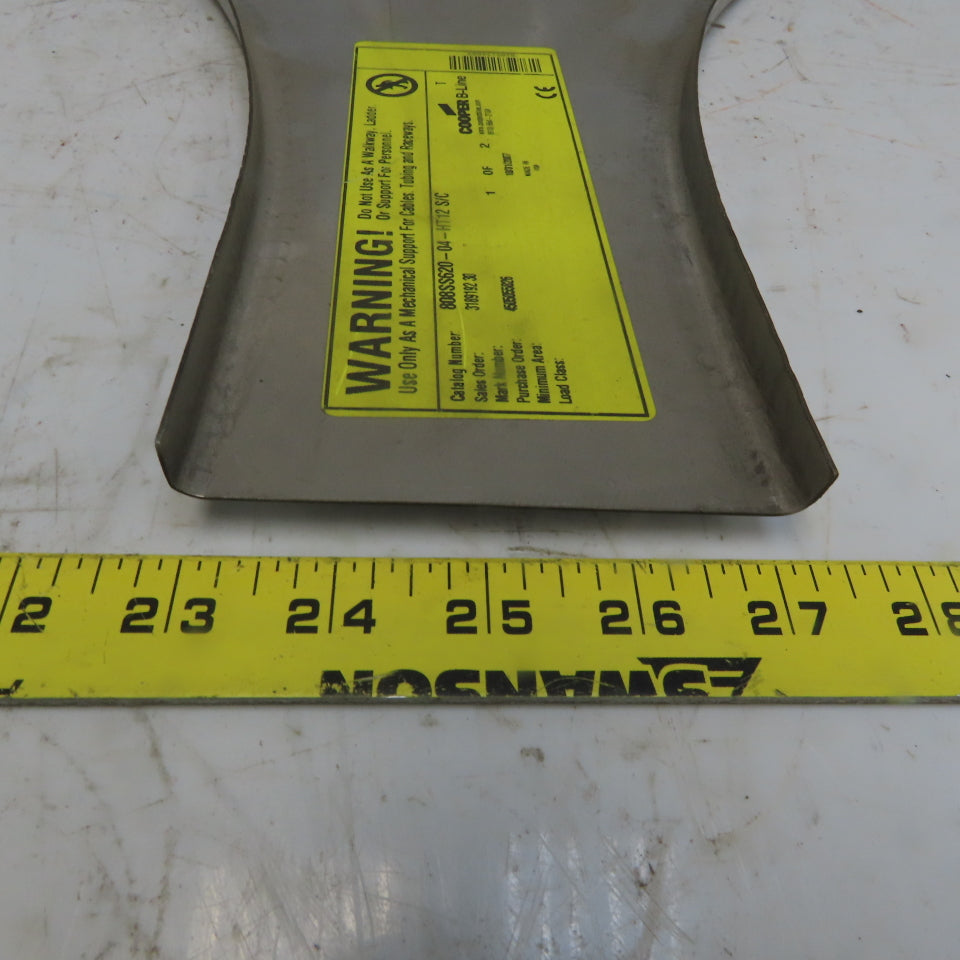 Cooper B-Line 808SS620-04-HT12 4"W Stainless Steel Cable Tray Horizontal Cover