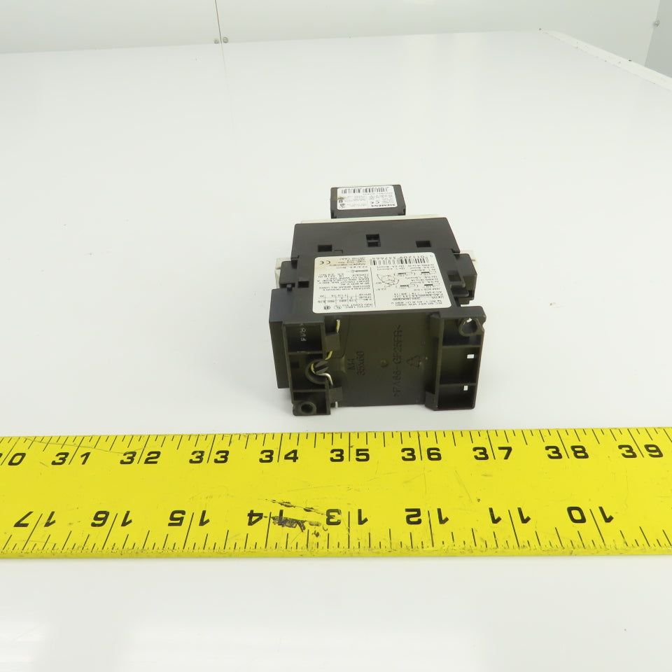 Siemens 3RT1026-3A 35A 600V Contactor 2-20HP 110V Coil W/3RH1921-2HA22 Block