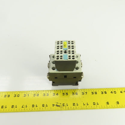 Siemens 3RT1026-3A 35A 600V Contactor 2-20HP 110V Coil W/3RH1921-2HA22 Block