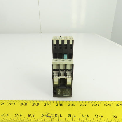 Siemens 3RT1026-3A 35A 600V Contactor 2-20HP 110V Coil W/3RH1921-2HA22 Block