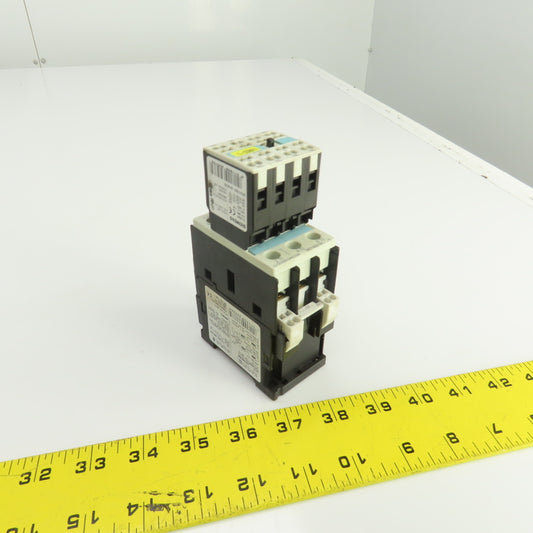 Siemens 3RT1026-3A 35A 600V Contactor 2-20HP 110V Coil W/3RH1921-2HA22 Block
