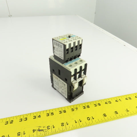 Siemens 3RT1026-3A 35A 600V Contactor 2-20HP 110V Coil W/3RH1921-2HA22 Block