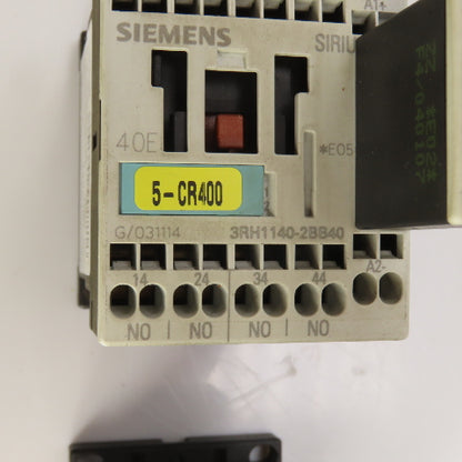 Siemens 3RH1140-2BB40 10A 600V Contactor Relay Lot Of 2
