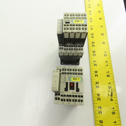 Siemens 3RH1140-2BB40 10A 600V Contactor Relay Lot Of 2