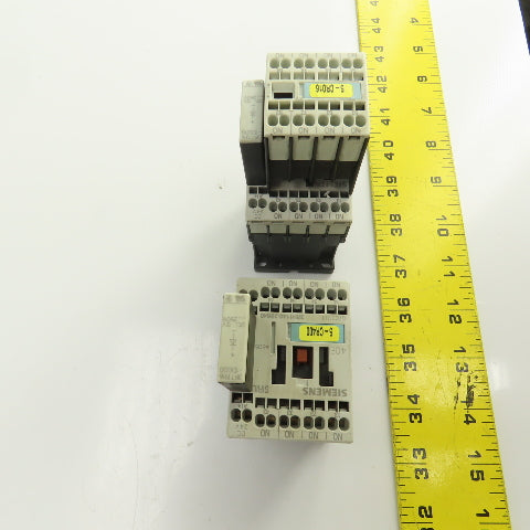 Siemens 3RH1140-2BB40 10A 600V Contactor Relay Lot Of 2