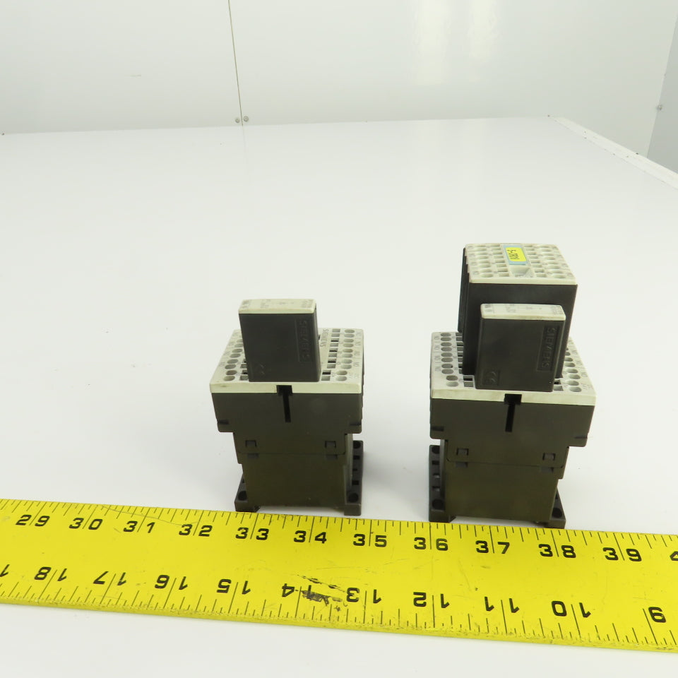 Siemens 3RH1140-2BB40 10A 600V Contactor Relay Lot Of 2