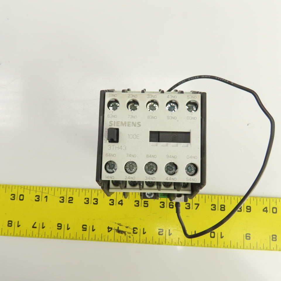 Siemens 3TH4310-0B 10A 600V Contactor Relay 24V DC Coil