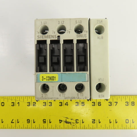 Siemens 3RT1326-1A 40A 600V Contactor 5-15HP 110V AC Coil