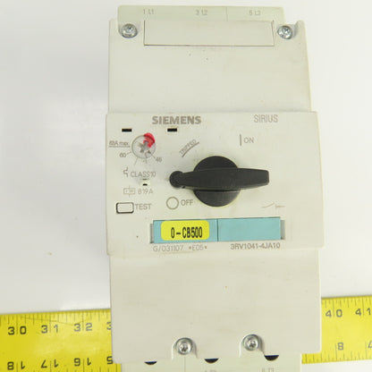 Siemens 3RV1041-4JA10 Manual Motor Controller 20-60HP 45-63A Trip