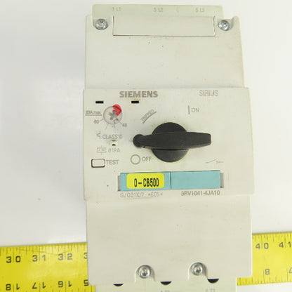 Siemens 3RV1041-4JA10 Manual Motor Controller 20-60HP 45-63A Trip